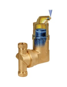 Spirotech SpiroVent RV2 luchtafscheider 22 mm knel verticaal/horizontaal